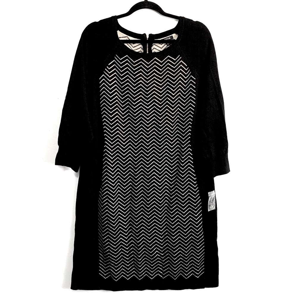 Apt. 9 Chevron Knit Sweater Dress